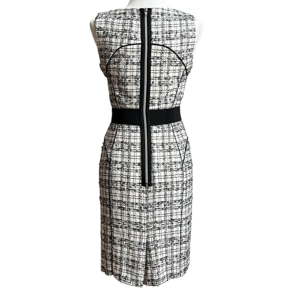 Milly Black and White Halter Sheath Midi Dress - Picture 6 of 15